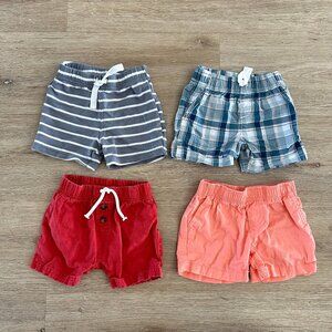 Carters Baby Boy Shorts, Bundle of 4, Size 9M